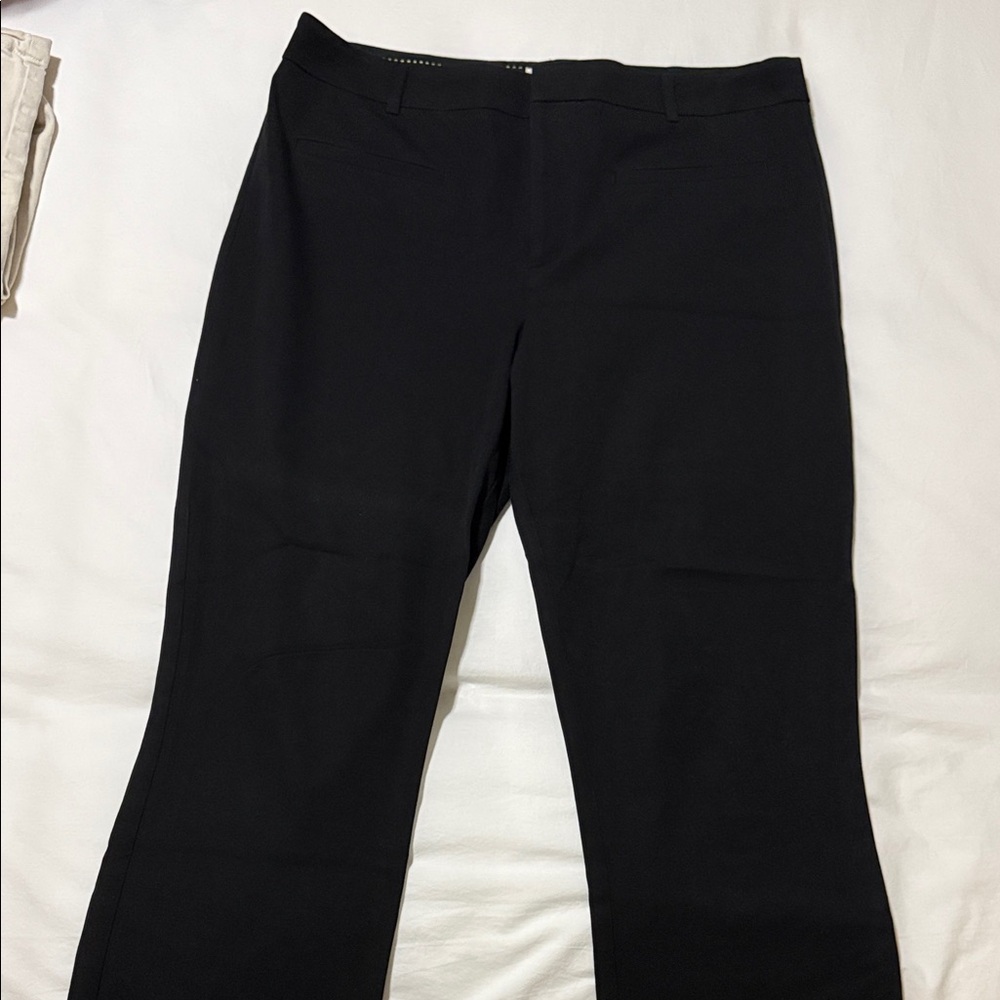 Anthropologie Straight-Leg Pants in Black